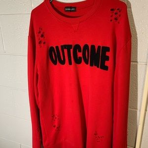 Sweatshirt. Red. Size L. Made in Italy